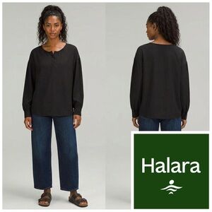 HALARA Black L/S Lightweight Summer Casual WorkCore Women’s Size Large Top